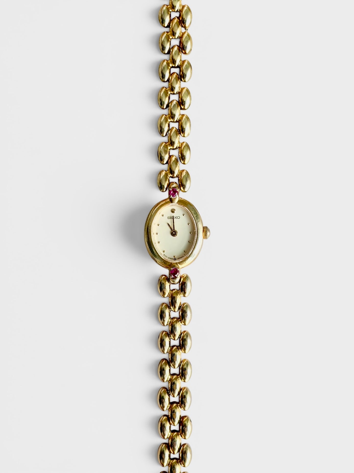 Ultra Rare Petite Ruby Gem Seiko Watch