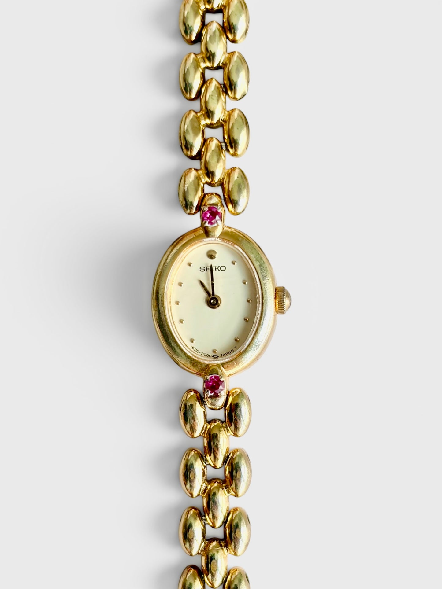 Ultra Rare Petite Ruby Gem Seiko Watch