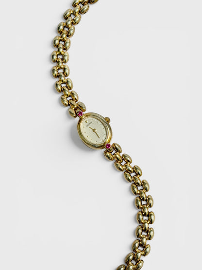 Ultra Rare Petite Ruby Gem Seiko Watch