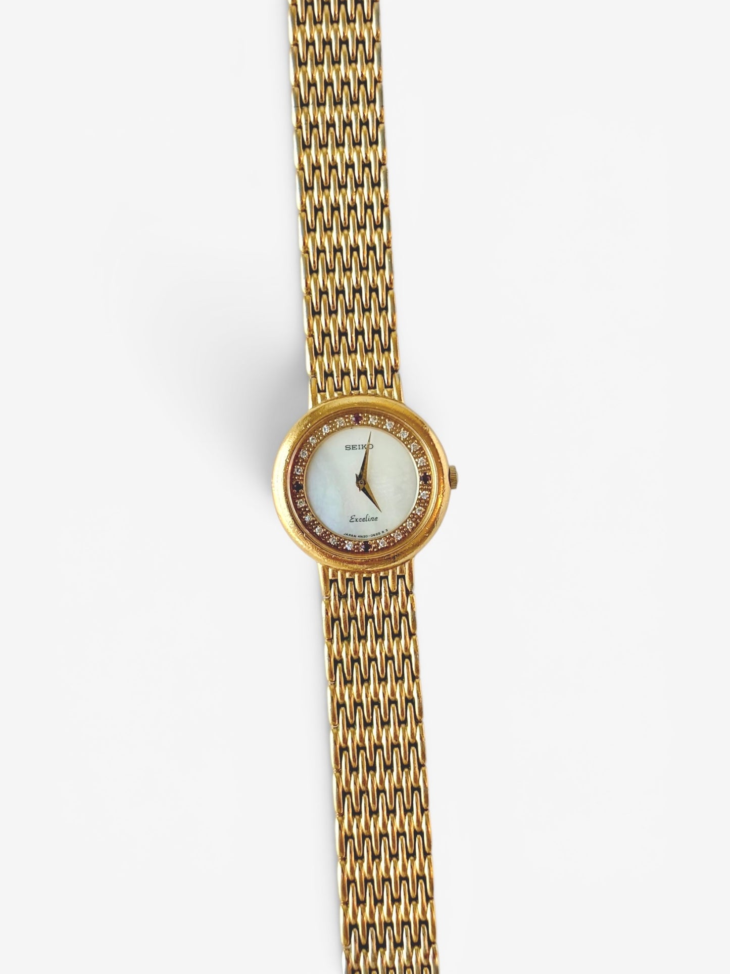 Seiko Exceline Mother of Pearl 'Ruby' Watch